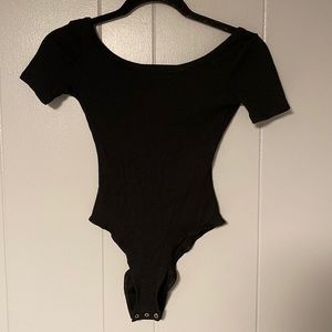 Black Scoop Neck One Piece